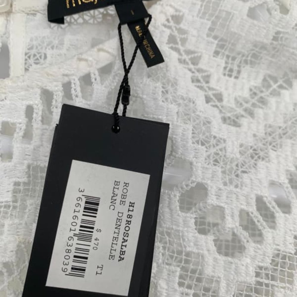 Maje White Lace Mini Dress - Picture 9 of 9